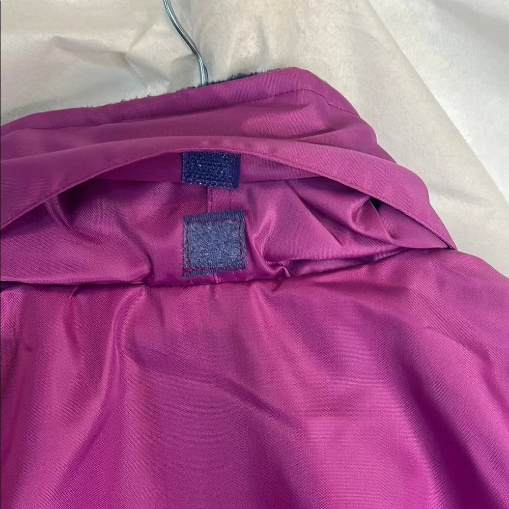 Vibrant Purple wind breaker with High Collar and Smooth Finish
